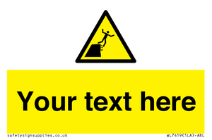 Custom Warning unstable cliff edge